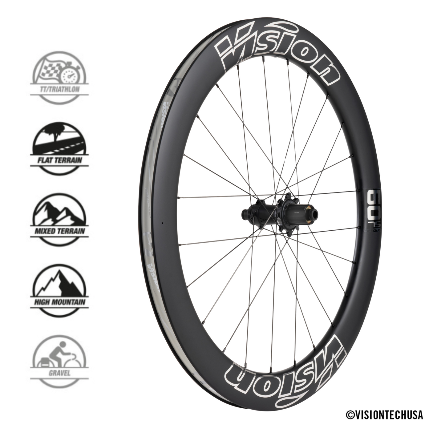 Vision | Metron 60 SL Disc Silver Edition Carbon Wheels